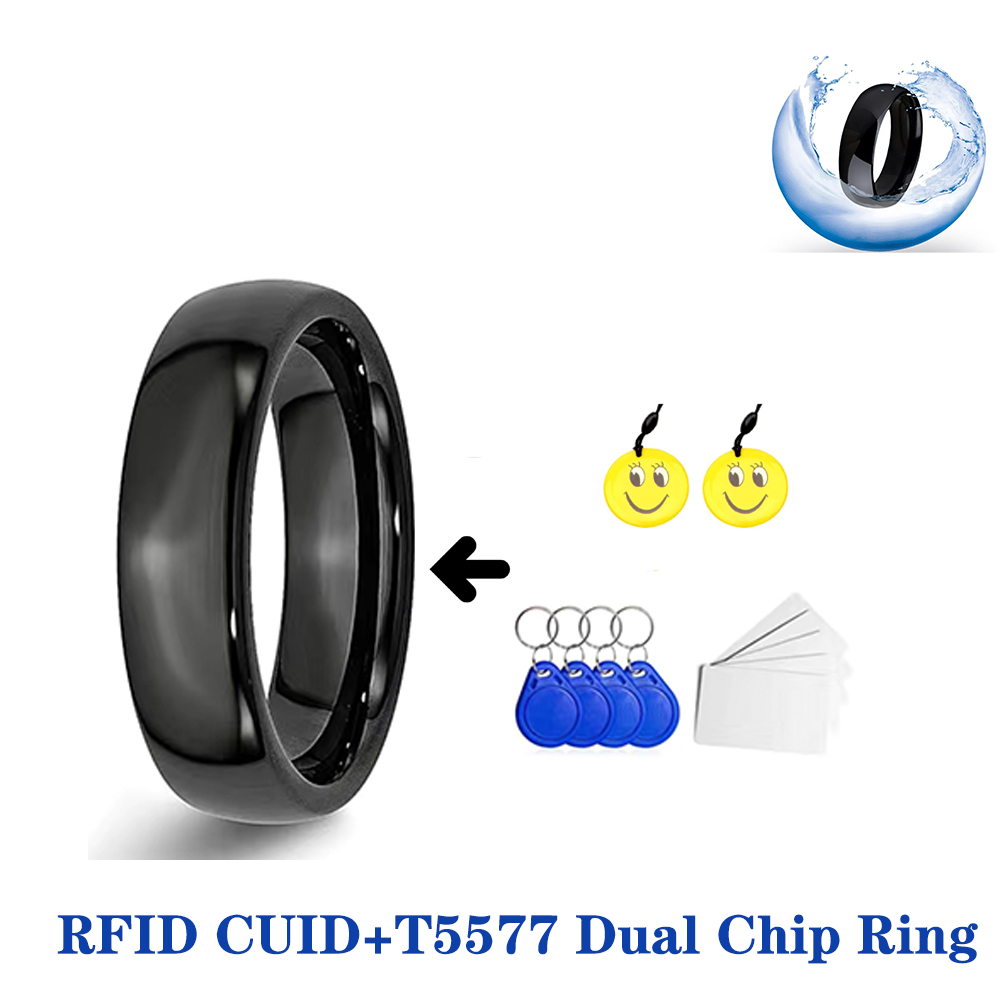 Smart Ring Nfc Pay - RFID スマートデュアルチップ NFC リング ID +