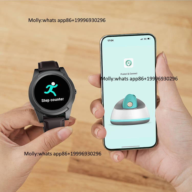 Fall Detection Watch - カスタマイズ可能な言語対応Eview EV05高齢者向け健康ウォッチ、転倒検知機能付きGSMウォッチ、心拍数測定、SOSボタン搭載