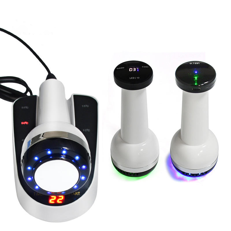 Galvanic Skin Sensor - プロ仕様高品質温冷美容器ハンマー型フェイシャルマシン、カラーライト充電式スキンケア用