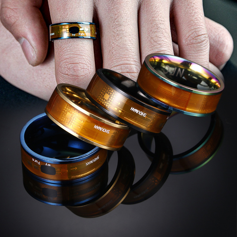 Smart Ring Nfc Pay - NFCスマートリング ポータブル コンパクト 着用型ID認識デバイス 多機能 男女兼用