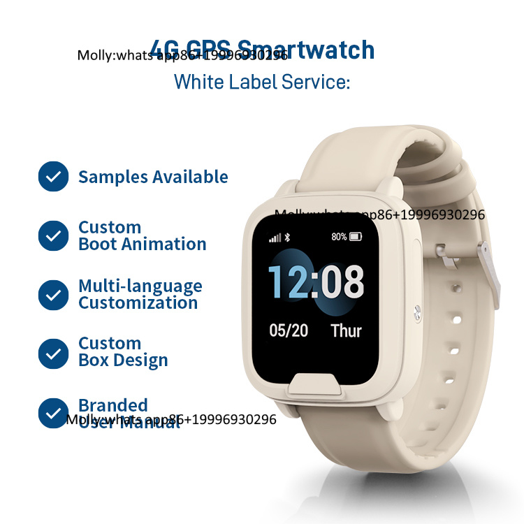 Fall Detection Watch - 高齢者向けGPS落下検知ジオフェンス心拍数モニタリング4G SOSスマートウォッチ、長時間バッテリー搭載