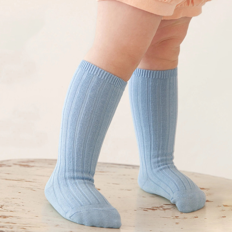 Baby Sock Oximeter - 13 色の少年少女綿の靴下カジュアルリブニーハイベビーロングチューブソックスブーツ靴下子供レッグウォーマー Socken