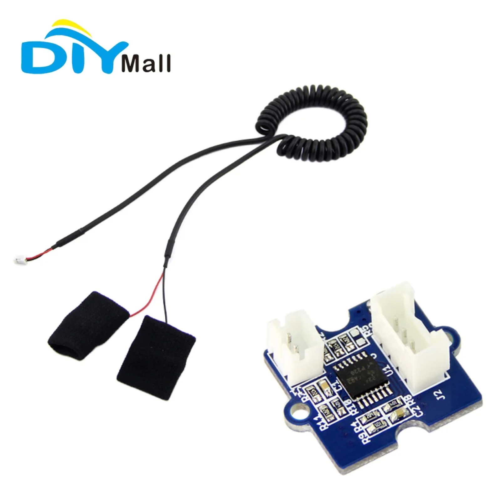 Galvanic Skin Sensor - ガルバニック皮膚反応皮膚電流センサー GSR キット抵抗電気伝導率指先グローブ検出モジュール 2 個