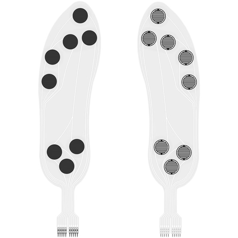 Smart Insole Pressure - フレキシブル薄膜圧力センサー ZNX-01 スマートインソールピエゾ抵抗器タイプ マルチポイントセンシング