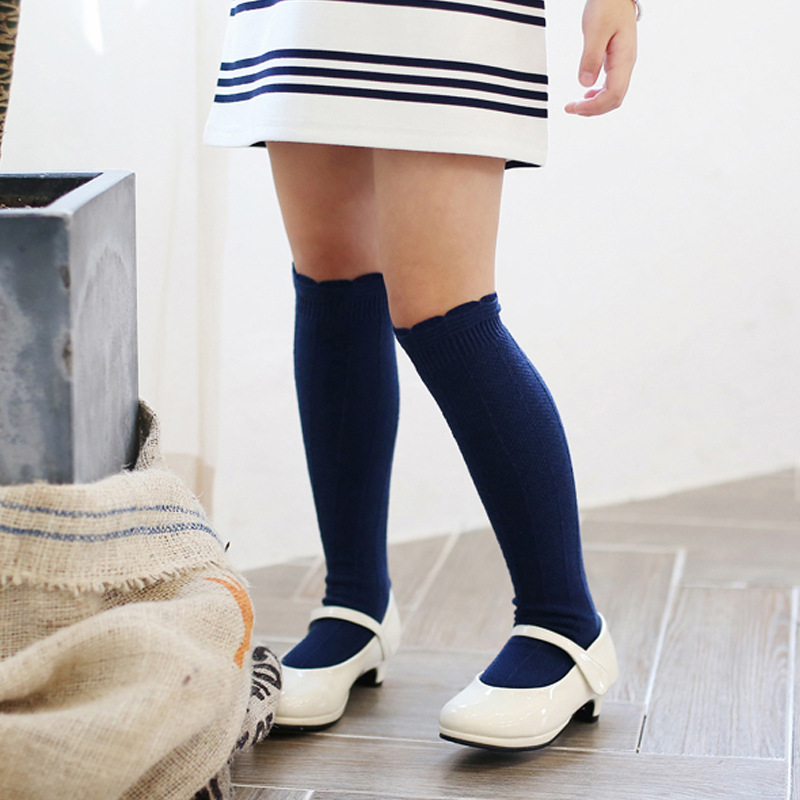 女の赤ちゃんのための膝丈のコットンソックス,ダブルニードルフ - Baby Sock Oximeter のレビューと価格