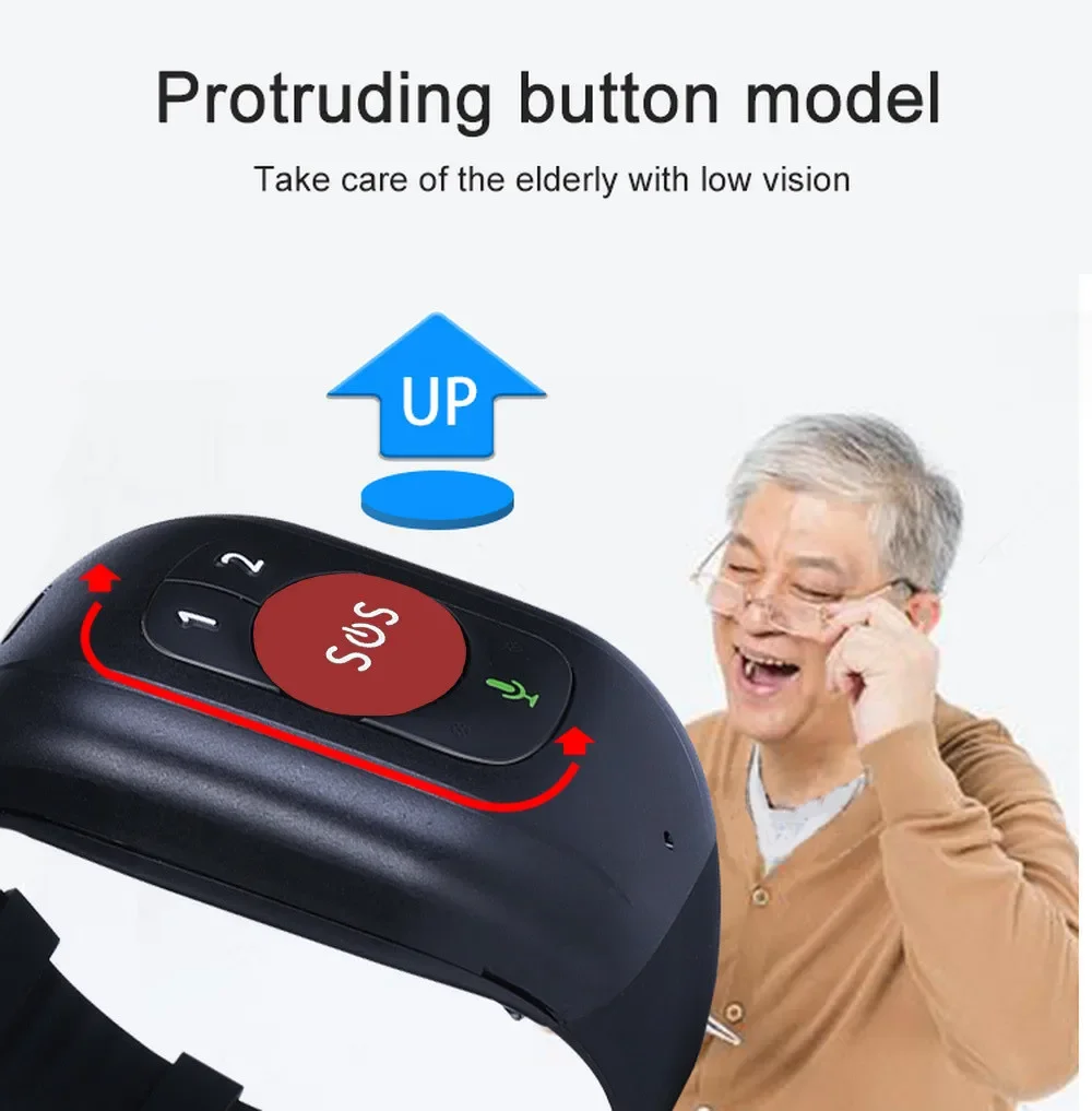 高齢者向け4G LTE SOSウォッチ GPS追跡 転倒アラ - Fall Detection Watch のレビューと価格