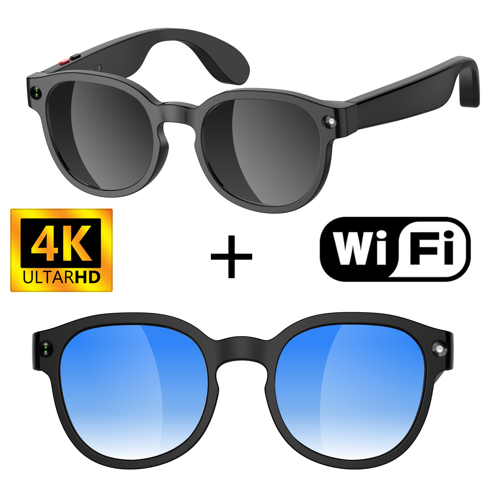 2026 AIスマートグラス AI翻訳 8MP HDカメラ  - Smart Glasses Lens のレビューと価格