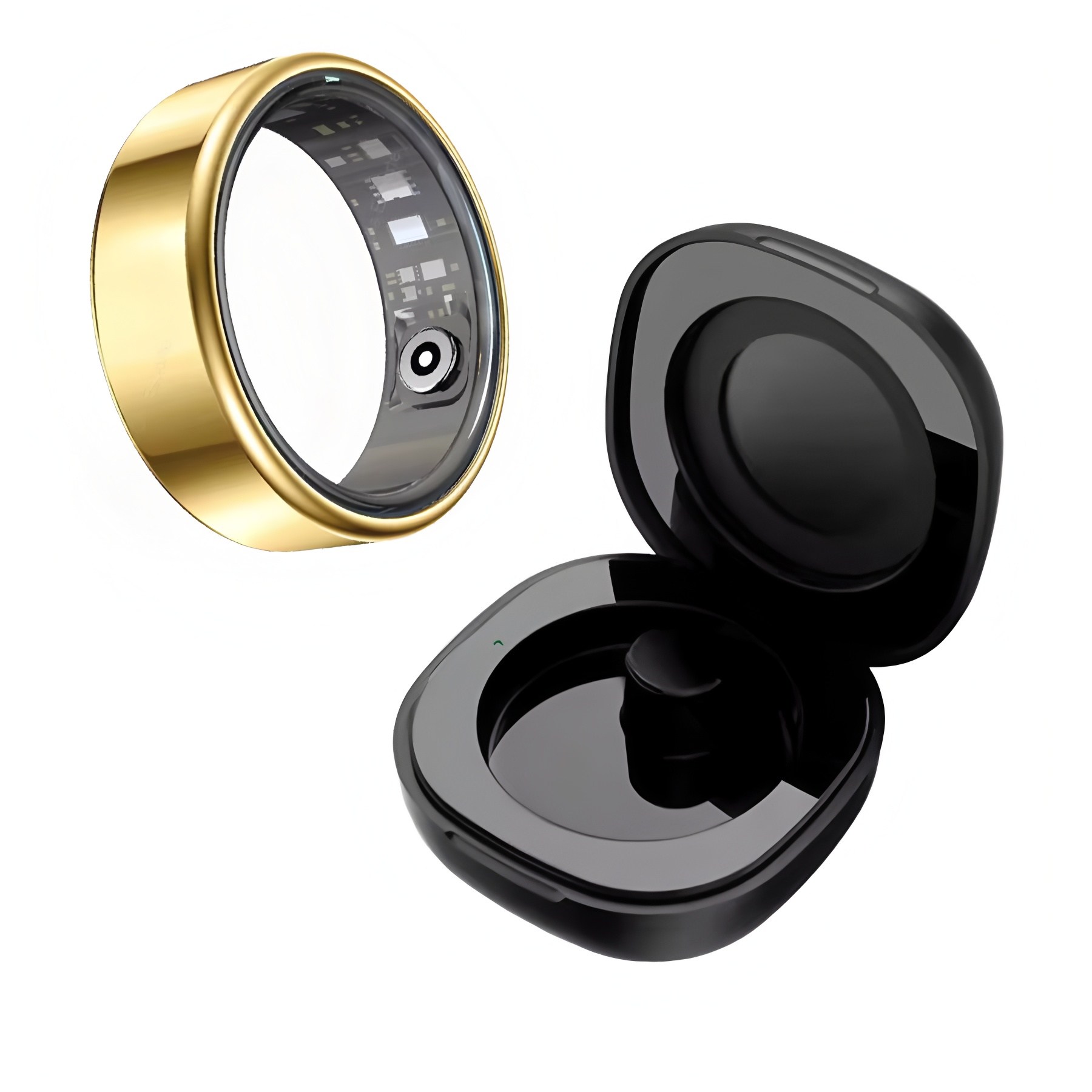 R09 スマートリング男性女性充電ケース付き、心拍数血中酸素 - Temperature Ring Skin のレビューと価格