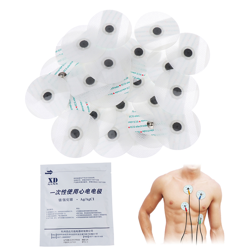50 ピース/バッグ電極パッチ医療使い捨て ECG EKG  - Ecg Patch Monitor のレビューと価格