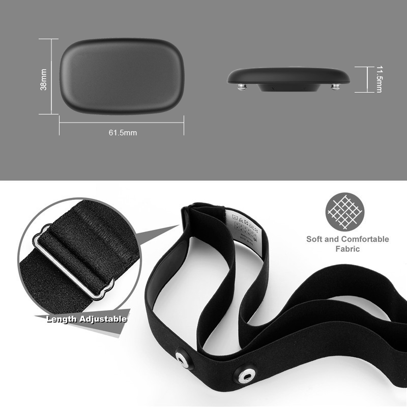 Fitcent5.3khz胸部心拍数モニターストラップ、ブル - Breath Rate Monitor のレビューと価格