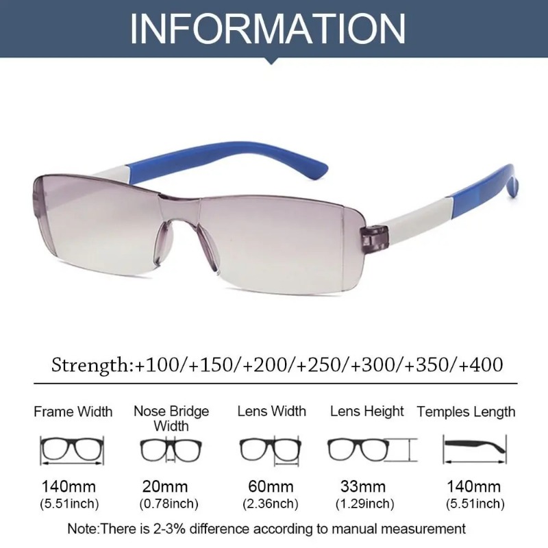 抗ブルーライトメガネ 磁気療法老眼鏡 インテリジェント遠近両 - Light Therapy Glasses のレビューと価格
