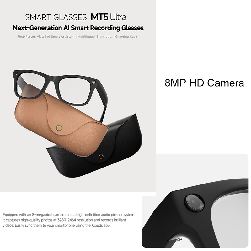 2026 AIスマートグラス HD 800W手ブレ補正カメラ - Smart Glasses Lens のレビューと価格