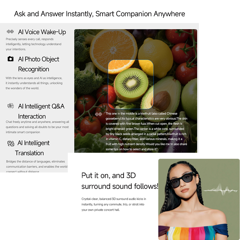 2026 AIスマートグラス HD 800W手ブレ補正カメラ - Smart Glasses Lens のレビューと価格