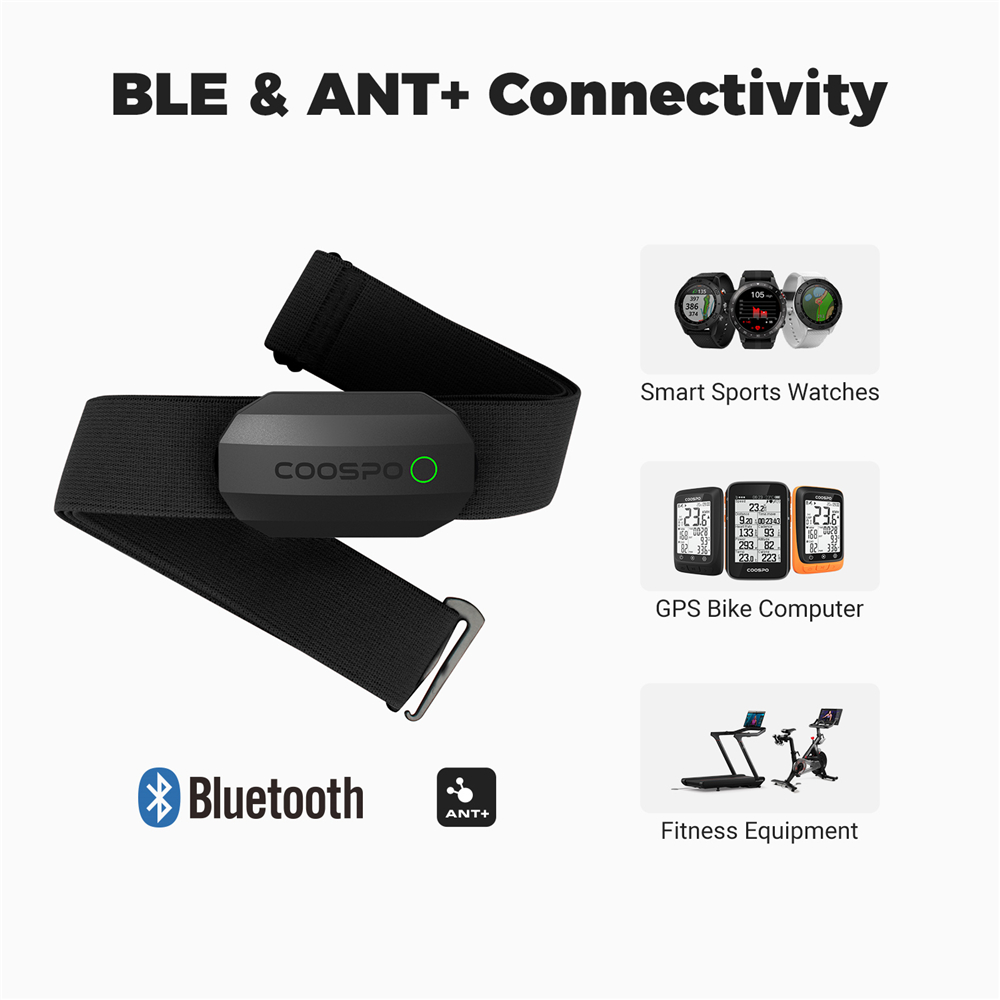 COOSPO H808S 心拍数センサー デュアルモード A - Breath Rate Monitor のレビューと価格