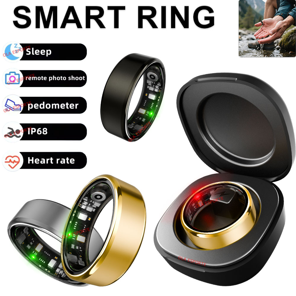 R09 スマートリング男性女性用充電ケース付き、心拍数血中酸 - Temperature Ring Skin のレビューと価格