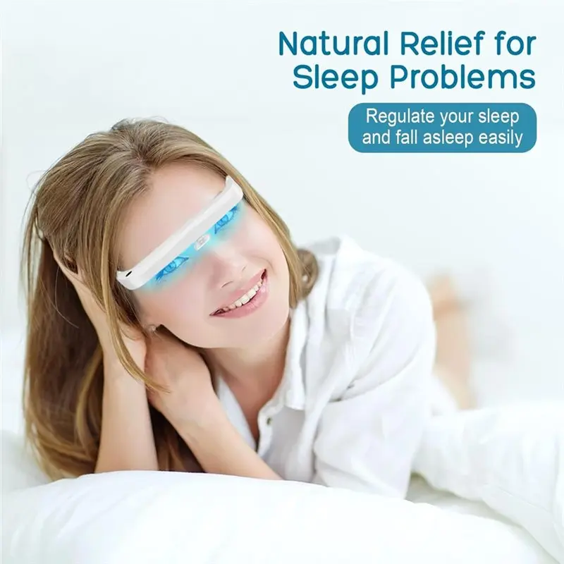 SAD光線療法メガネ 赤青光線療法 目の疲れ解消 くま解消  - Light Therapy Glasses のレビューと価格