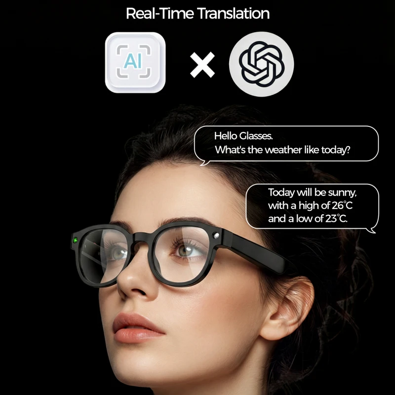 6K HD AIカメラ搭載メガネ 800MP調光多機能スマー - Smart Glasses Lens のレビューと価格