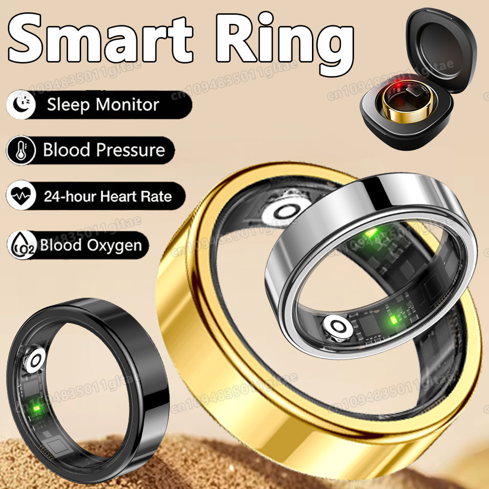 新しい R09 スマートリング男性女性用充電ケース付き、心拍 - Temperature Ring Skin のレビューと価格
