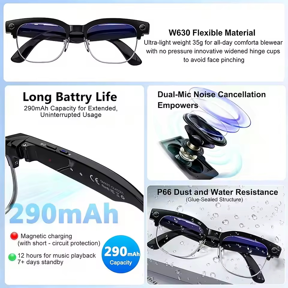 2026年新型 8MP超広角HDカメラ搭載スマートグラス ビ - Smart Glasses Lens のレビューと価格