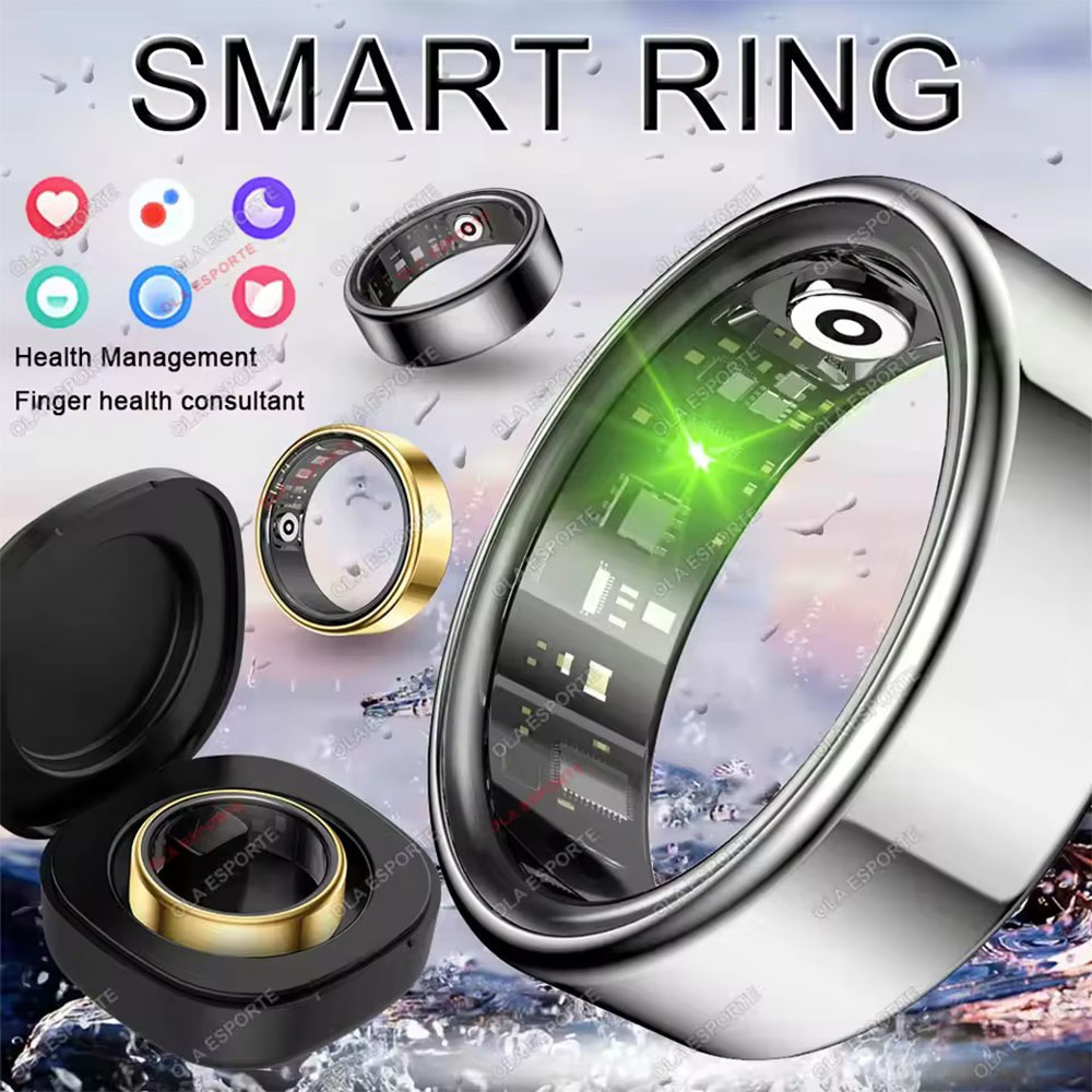 新しい R09 スマートリング男性女性用充電ケース付き、心拍 - Temperature Ring Skin のレビューと価格
