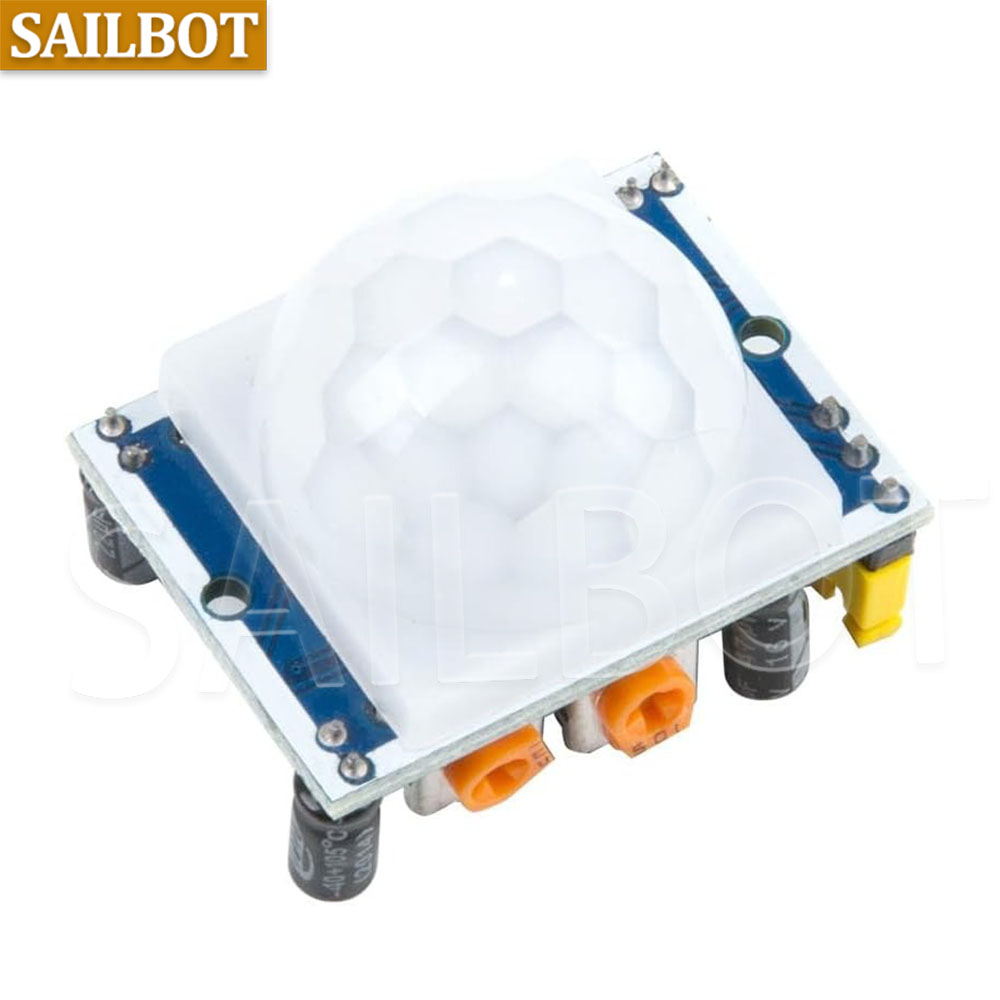 HC-SR501 PIR 赤外線センサー調整 IR 焦電型赤 - Muscle Sensor Emg のレビューと価格