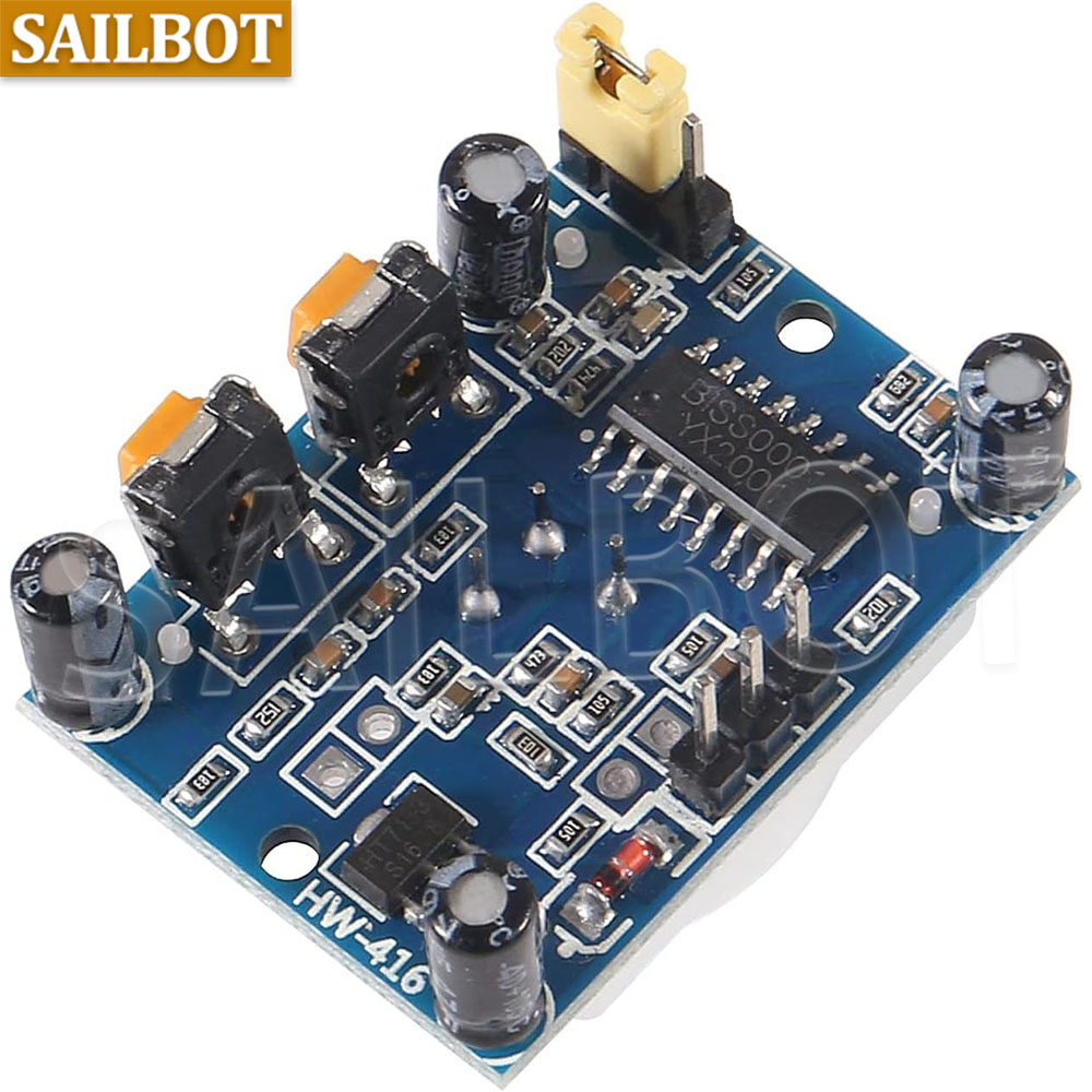 HC-SR501 PIR 赤外線センサー調整 IR 焦電型赤 - Muscle Sensor Emg のレビューと価格