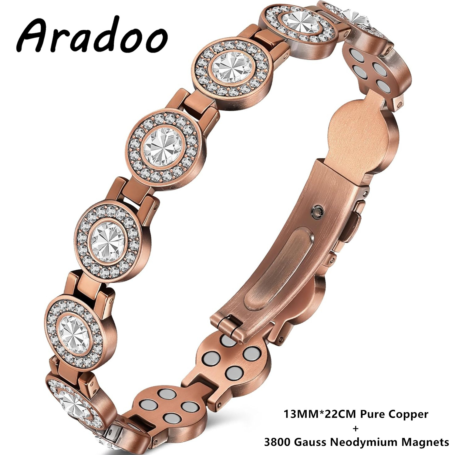 ARADOO 3800 ガウス磁気クリスタルブレスレット – - Meditation Headband Eeg のレビューと価格