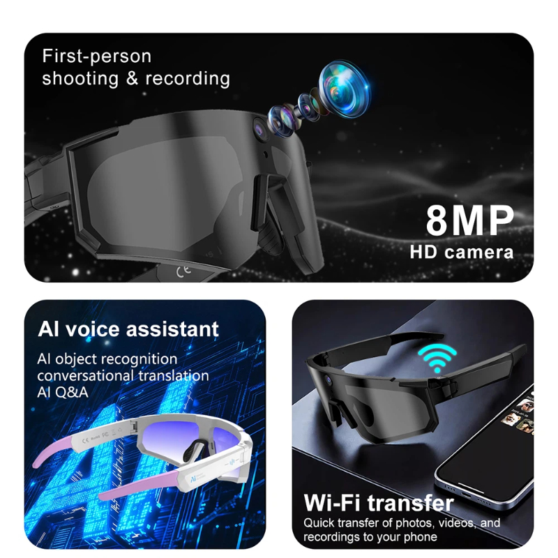 Mijia Al スマートグラス サイクリング ビデオ＆写真 - Smart Glasses Lens のレビューと価格