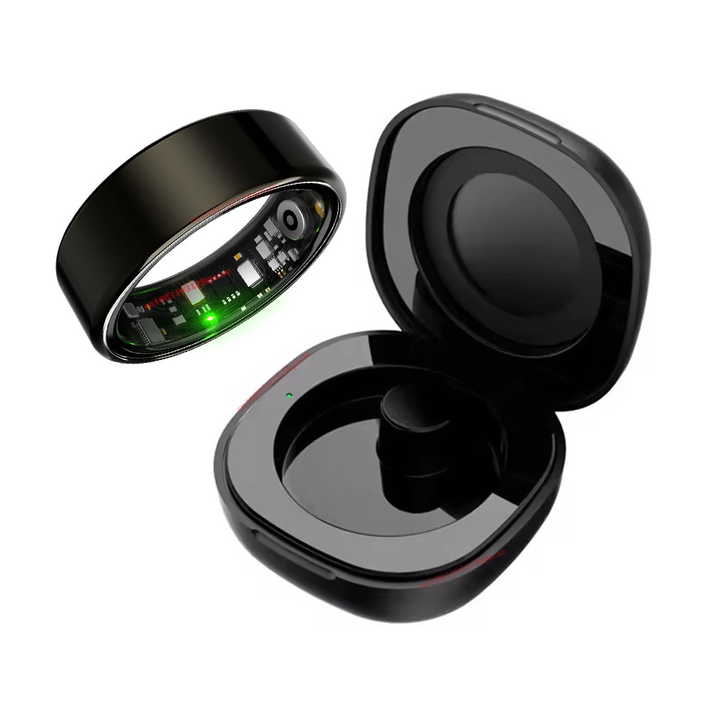 R09 スマートリング男性女性用充電ケース付き、心拍数血中酸 - Temperature Ring Skin のレビューと価格