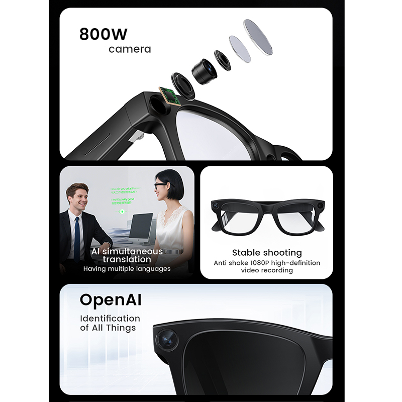 2026スマートグラス HD写真動画 OpenAI録音翻訳  - Smart Glasses Lens のレビューと価格