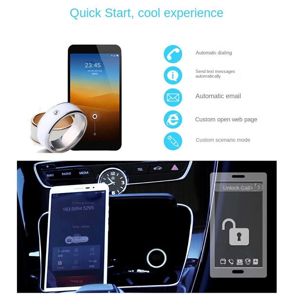 ステンレス鋼 NFC スマートリング多機能ウェアラブル接続フ - Smart Ring Nfc Pay のレビューと価格