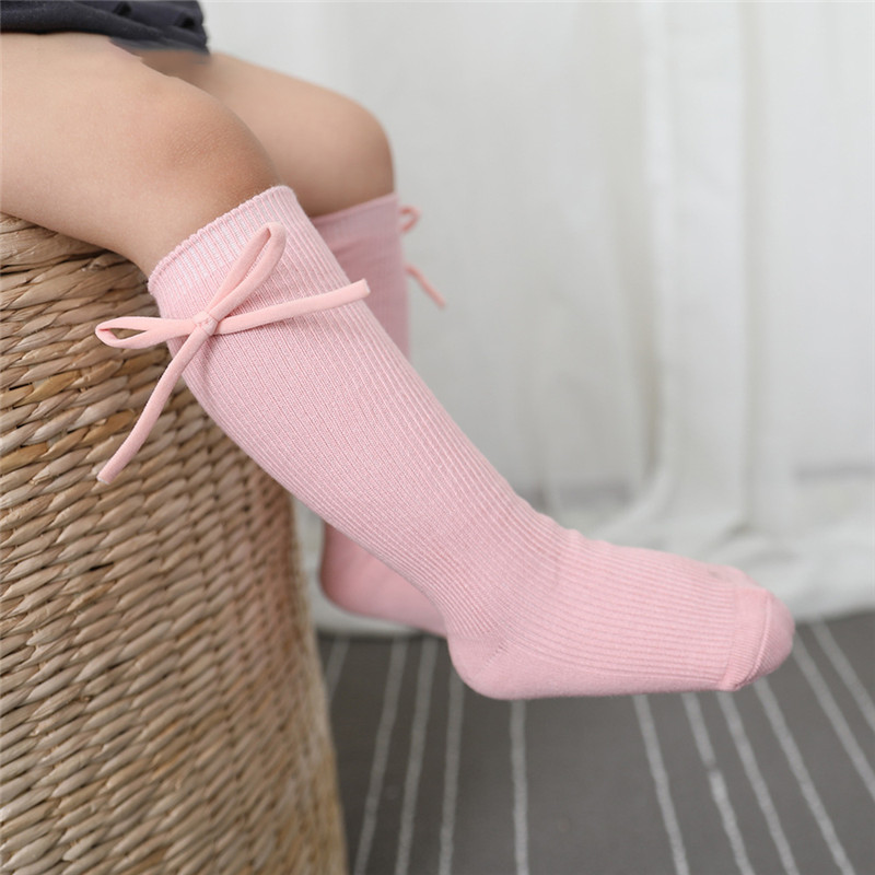 0〜7歳の女の赤ちゃんのための蝶ネクタイ付きの膝で柔らかい綿 - Baby Sock Oximeter のレビューと価格