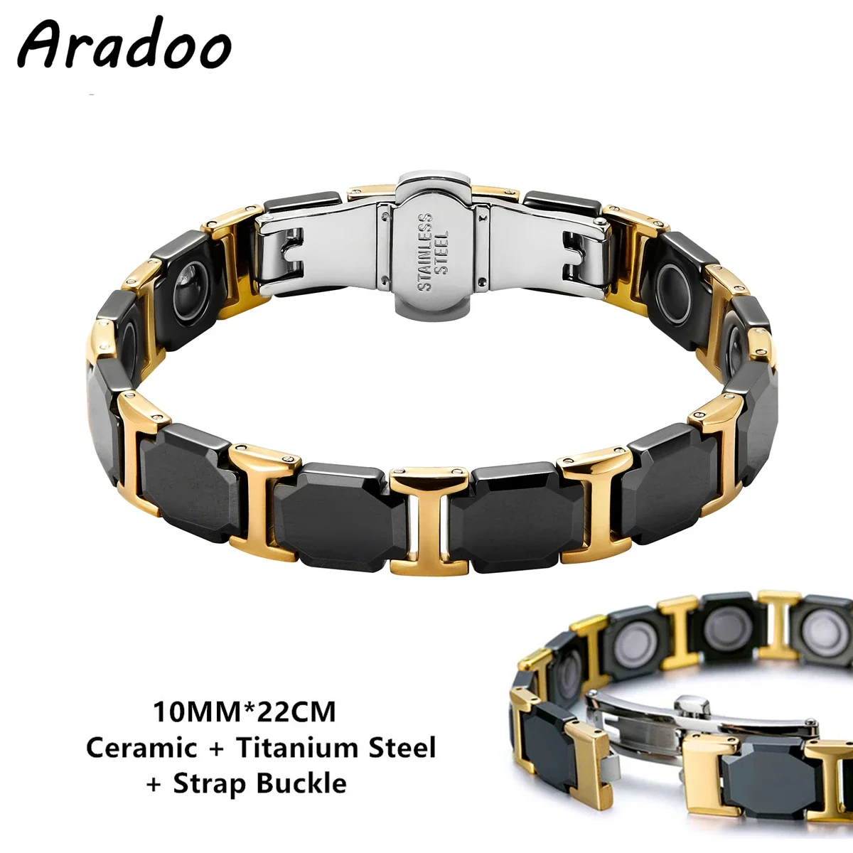 ARADOO セラミックチタン鋼エネルギーブレスレットストラ - Meditation Headband Eeg のレビューと価格